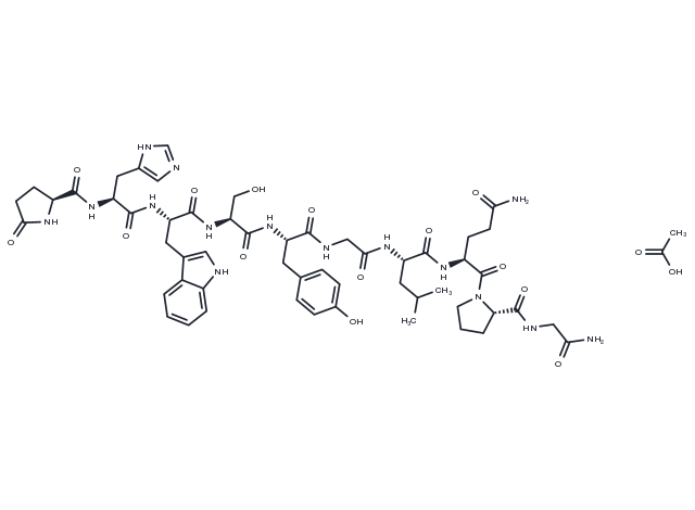 [Gln8]-C517 (LH-RH), chicken acetate Chemical Structure