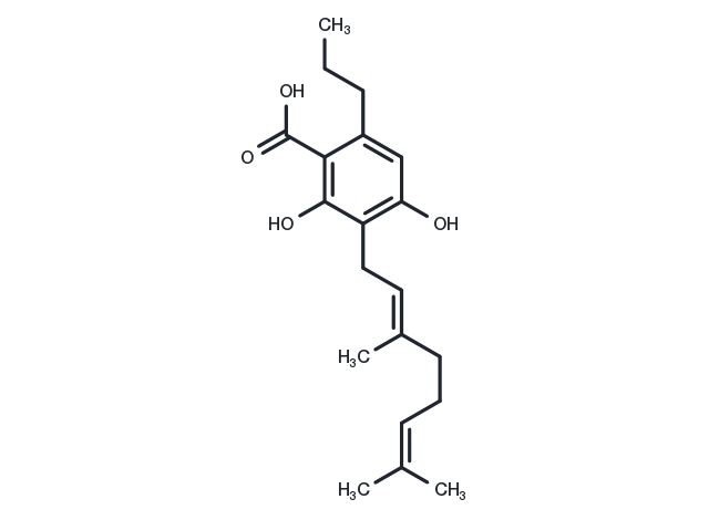 Cannabigerovarinic acid Chemical Structure