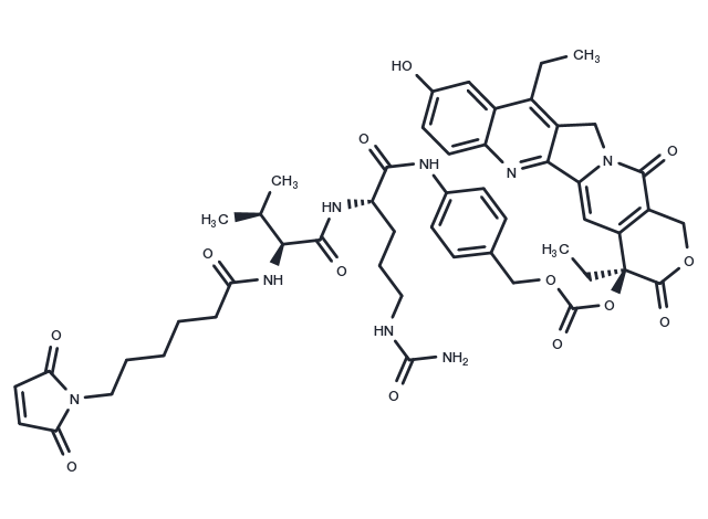 Mc-VC-PAB-SN38 Chemical Structure