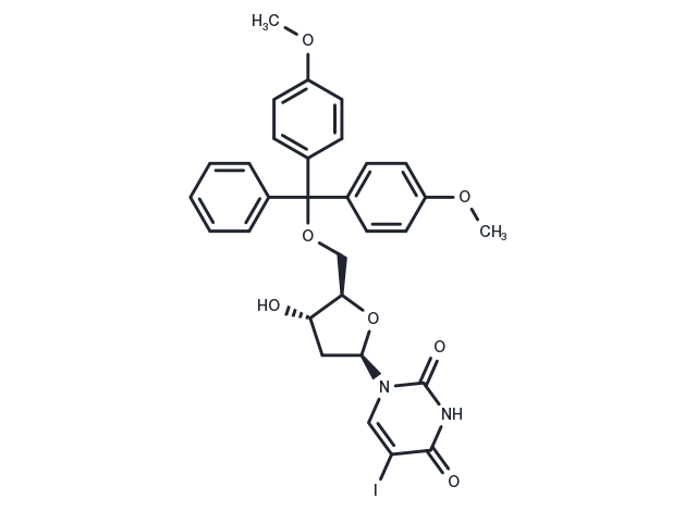 5’-O-DMTr-5-Iodo-2’-deoxyuridine Chemical Structure
