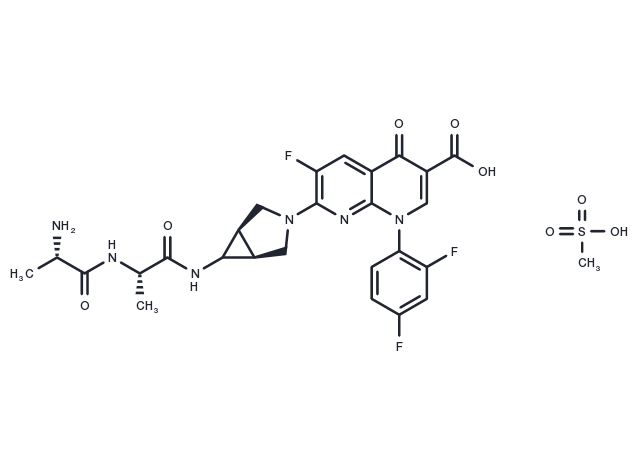 Alatrofloxacin Mesylate Chemical Structure