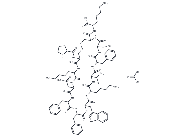 Cortistatin 14, human, rat acetate Chemical Structure