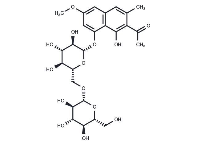 Torachrysone gentiobioside Chemical Structure