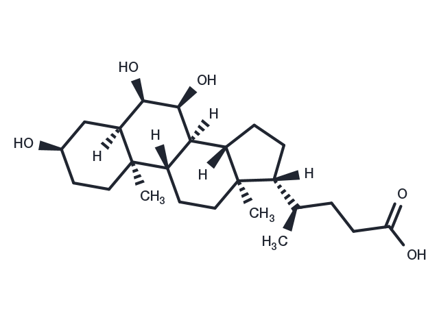 Hyocholic acid Chemical Structure