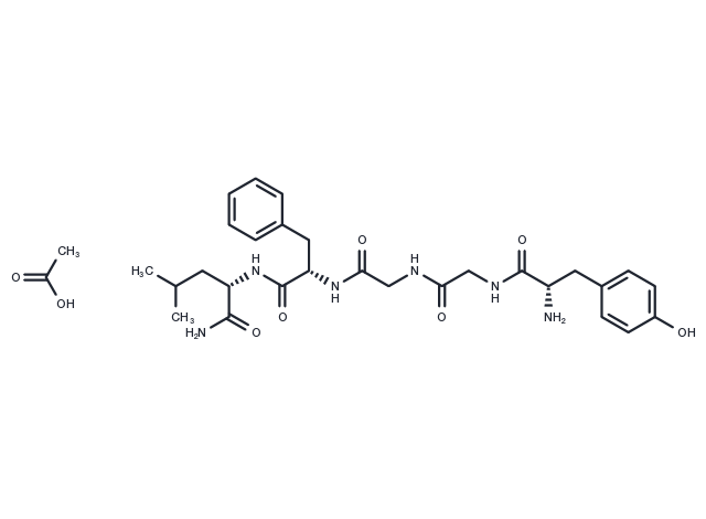 TargetMol Chemical Structure [Leu5]-Enkephalin, amide acetate