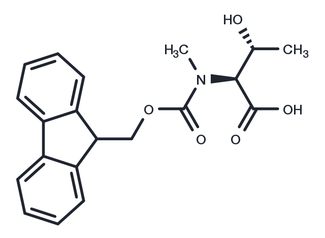 (2S,3R)-2-((((9H-Fluoren-9-yl)methoxy)carbonyl)(methyl)amino)-3-hydroxybutanoic acid Chemical Structure