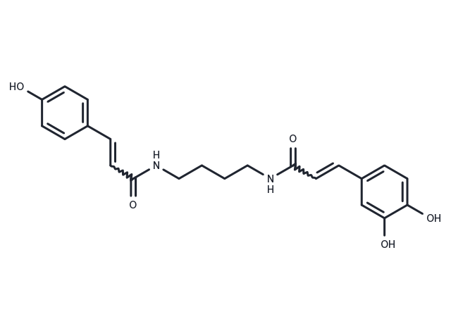 TargetMol Chemical Structure N-p-Coumaroyl-N'-caffeoylputrescine