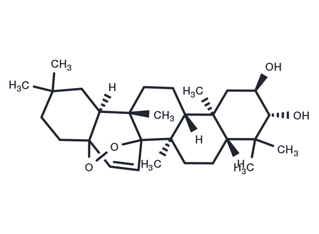TargetMol Chemical Structure 14,17-Epidioxy-28-nor-15-taraxerene-2,3-diol