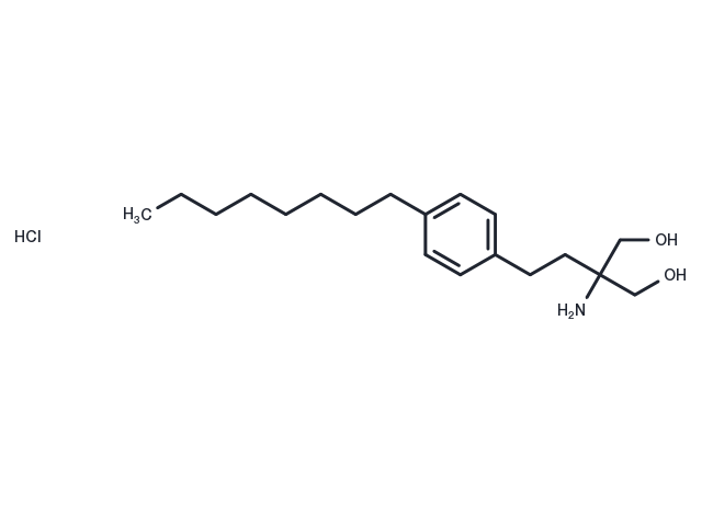 TargetMol Chemical Structure Fingolimod hydrochloride