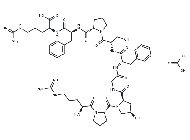 TargetMol Chemical Structure (Hyp³)-Bradykinin acetate