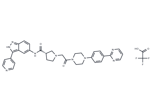 SCH772984 TFA (942183-80-4 free base) Chemical Structure