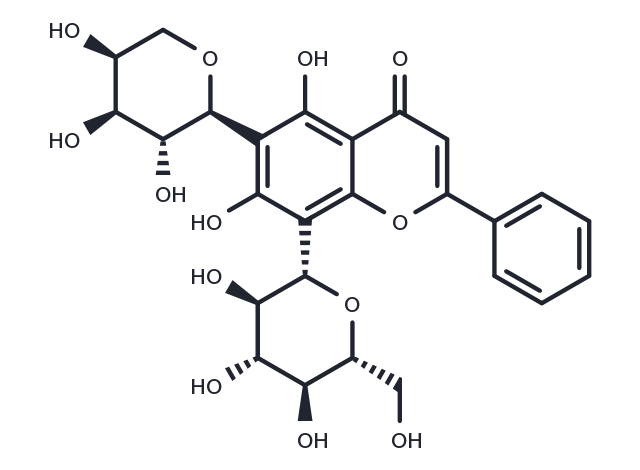 TargetMol Chemical Structure Chrysin 6-C-arabinoside 8-C-glucoside
