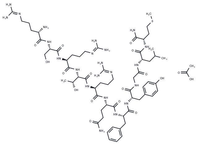TargetMol Chemical Structure Hemokinin 1 (mouse) acetate(208041-90-1 free base)