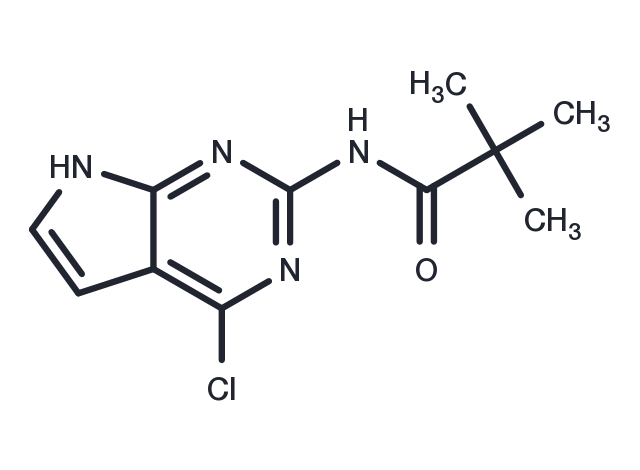 N-(4-Chloro-7H-pyrrolo[2,3-d]pyrimidin-2-yl)-2,2-dimethyl  propanamide Chemical Structure