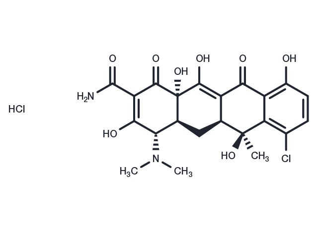 Chlortetracycline hydrochloride Chemical Structure