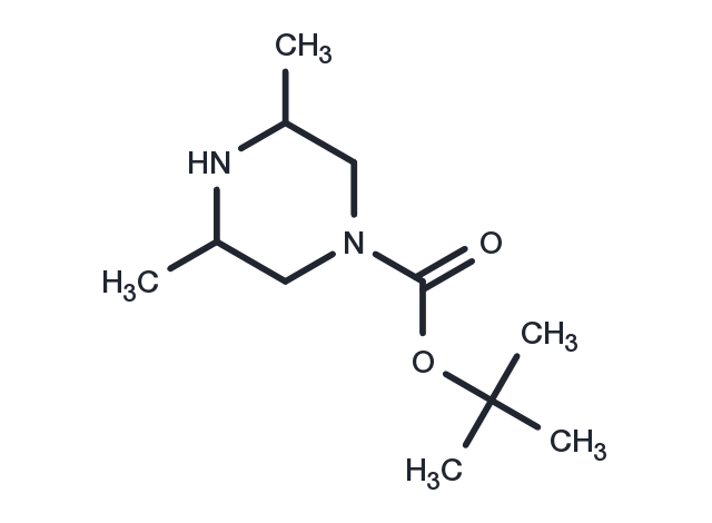tert-Butyl 3,5-dimethylpiperazine-1-carboxylate Chemical Structure