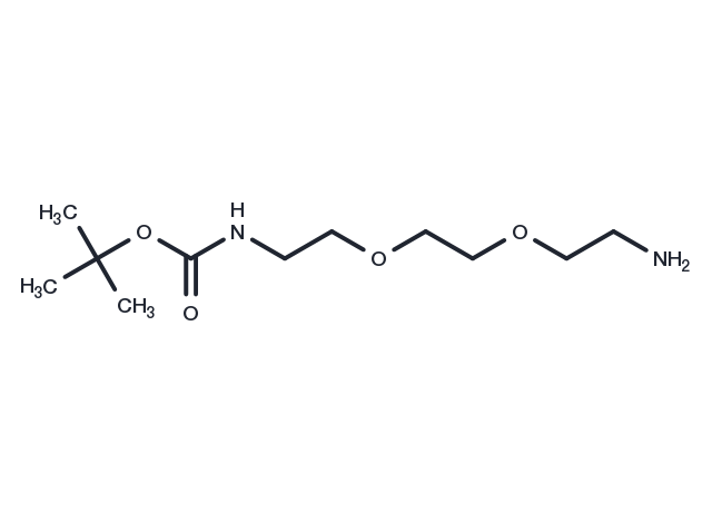 Boc-NH-PEG2-C2-NH2 Chemical Structure