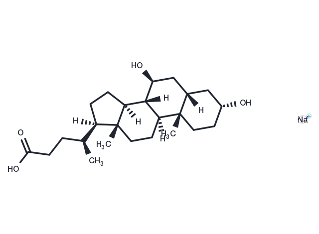 Ursodeoxycholic acid sodium Chemical Structure