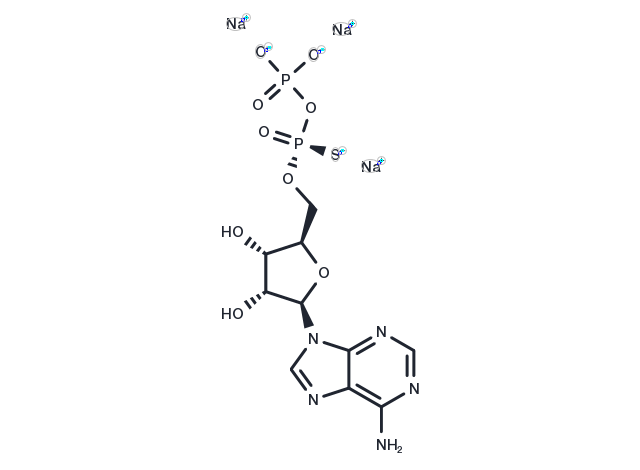 Rp-Adenosine-5'-O-(1-thiodiphosphate) sodium Chemical Structure