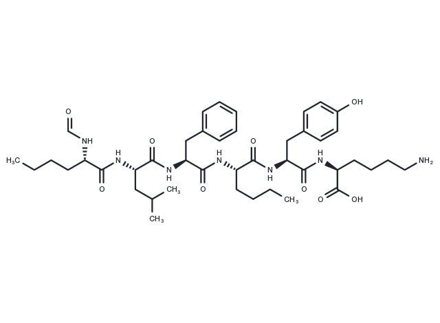N-Formyl-Nle-Leu-Phe-Nle-Tyr-Lys Chemical Structure