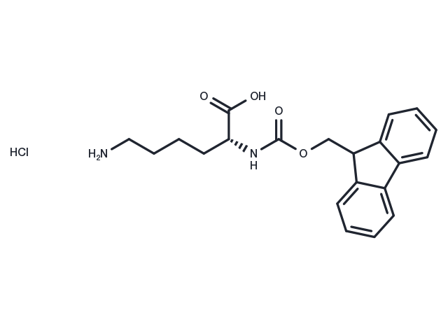 N2-Fmoc-D-lysine Hydrochloride Chemical Structure