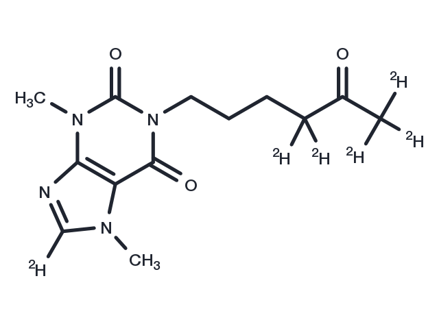 Pentoxifylline-d6 Chemical Structure