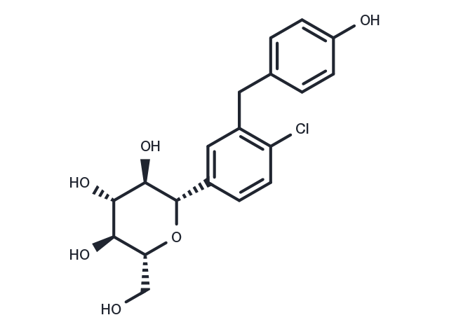O-Desethyl Dapagliflozin Chemical Structure