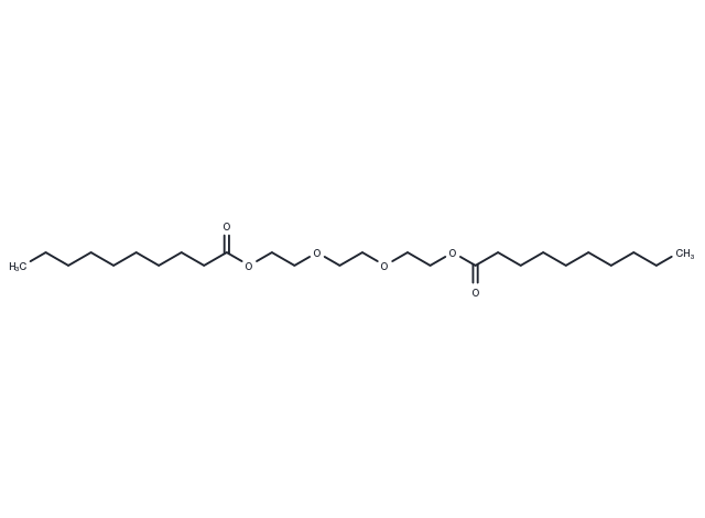 Didecanoyltriethylene glycol ester Chemical Structure