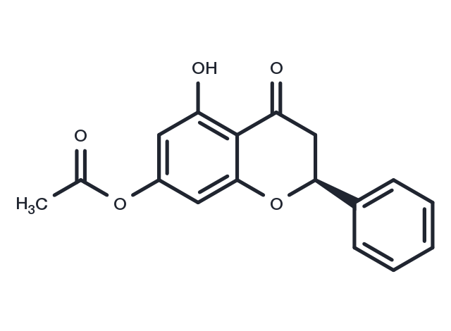 Pinocembrin 7-acetate Chemical Structure