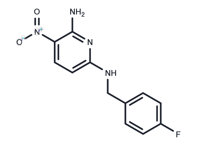 N2-(4-Fluorobenzyl)-5-nitropyridine-2,6-diamine Chemical Structure