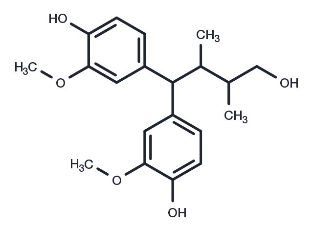 4,4-di(4-hydroxy-3-methoxyphenly)-2,3-dimethylbutanol Chemical Structure