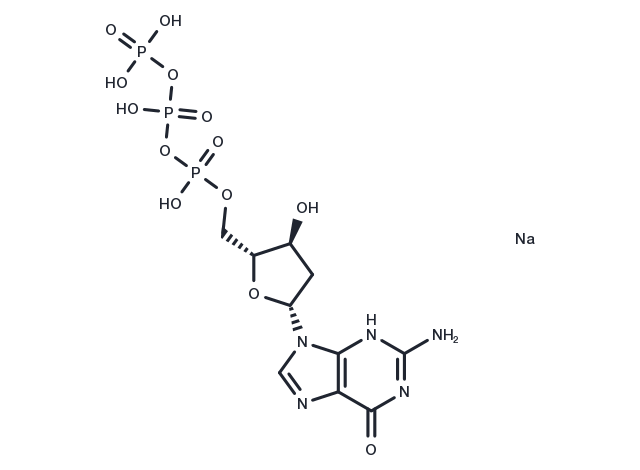 TargetMol Chemical Structure Deoxyguanosine triphosphate trisodium salt