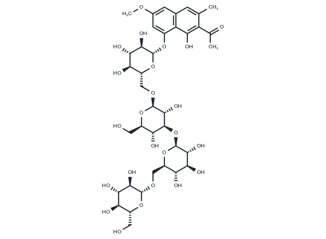 TargetMol Chemical Structure Torachrysone tetraglucoside