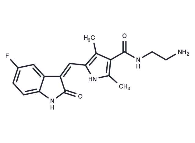 TargetMol Chemical Structure N,N-Didesethyl Sunitinib Hydrochloride