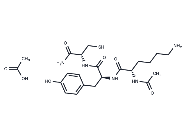 N-Acetyl lysyltyrosylcysteine amide acetate Chemical Structure