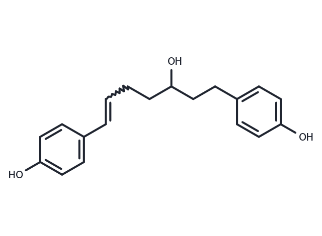 TargetMol Chemical Structure 1,7-Bis(4-hydroxyphenyl)hept-6-en-3-ol
