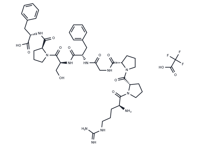 [Des-Arg9]-Bradykinin TFA Chemical Structure