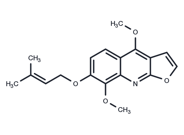TargetMol Chemical Structure 7-Isopentenyloxy-gamma-fagarine