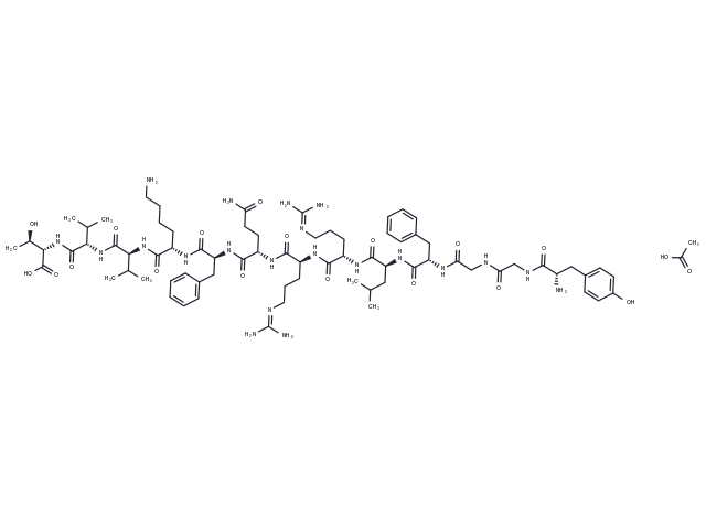 Dynorphin B (1-13) acetate(83335-41-5 free base) Chemical Structure