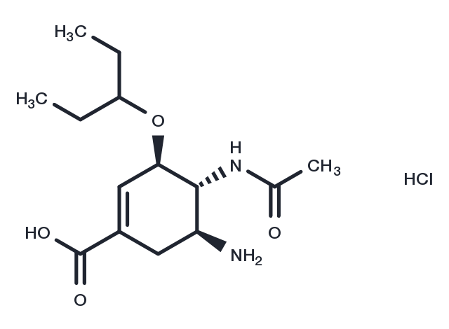 Oseltamivir carboxylate HCl Chemical Structure