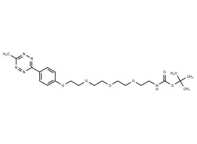 TargetMol Chemical Structure Methyltetrazine-PEG4-NH-Boc