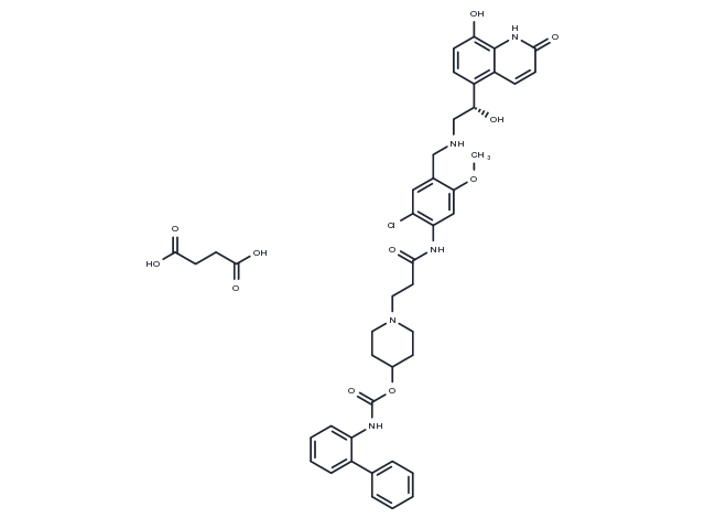 Batefenterol Succinate Chemical Structure