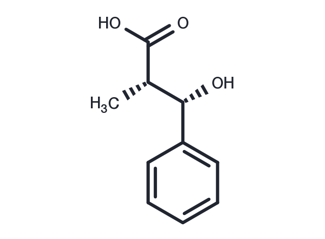 (2S,3S)-3-Hydroxy-2-methyl-3-phenylpropanoic acid Chemical Structure