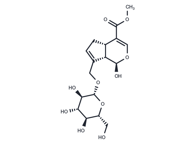 Genipin 10-O-glucoside Chemical Structure
