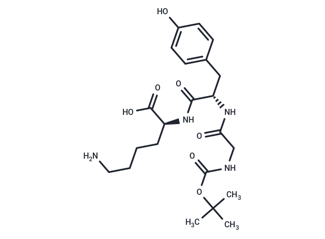 Boc-Gly-Tyr-Lys Chemical Structure