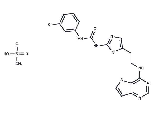 TargetMol Chemical Structure SNS-314 Mesylate