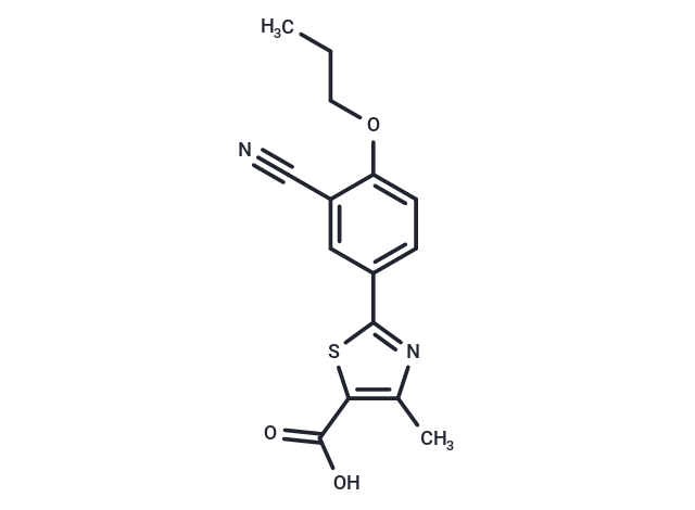 O-Desisobutyl-O-n-propyl Febuxostat Chemical Structure