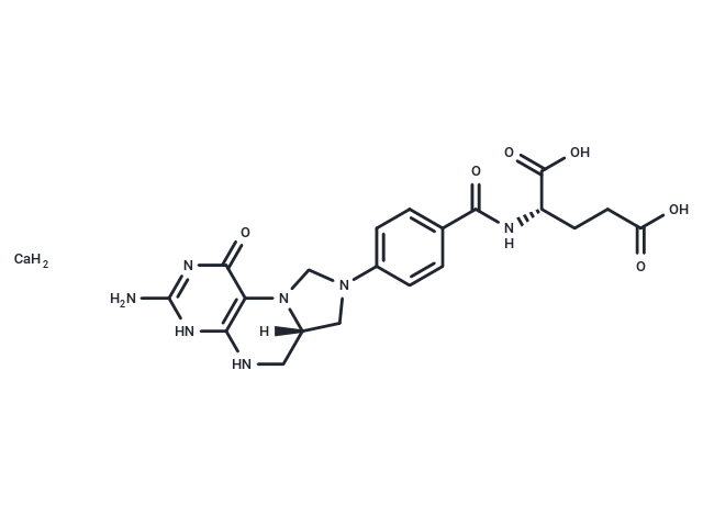 Folitixorin calcium, (6S)- Chemical Structure