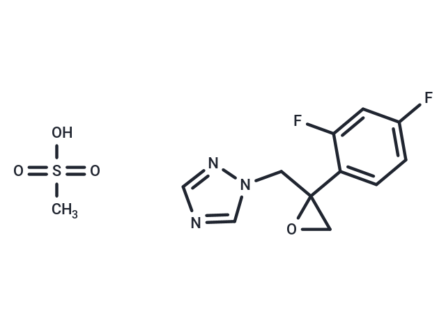 1-((2-(2,4-Difluorophenyl)oxiran-2-yl)methyl)-1H-1,2,4-triazole methanesulfonate Chemical Structure