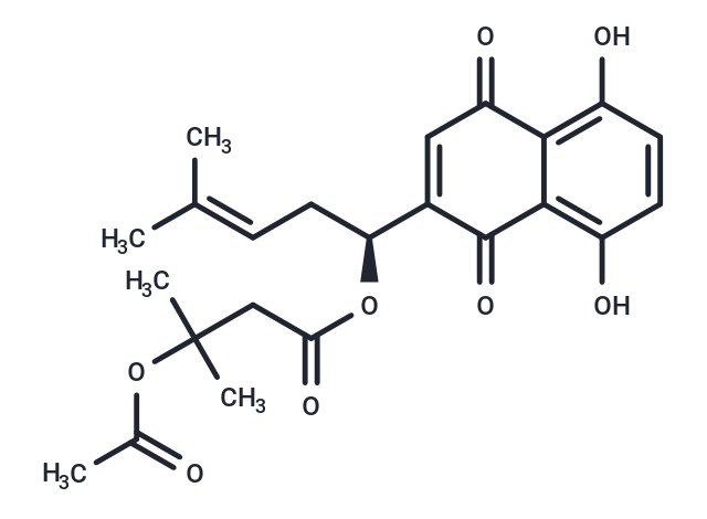 Beta-Acetoxyisovalerylshikonin Chemical Structure